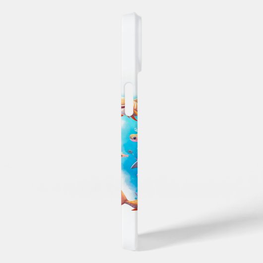 Coques Case-Mate iPhone Amateurs de requins cool ajouter un nom (Verso / Droite)