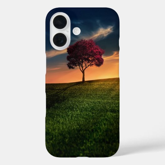 Coques Case-Mate iPhone Amazing landscape with a Red Tree at Sunset (Verso)