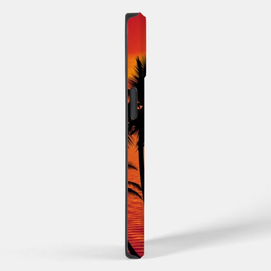 Coques Case-Mate iPhone Amazing sunset with palms on tropical beach (Verso / Droite)