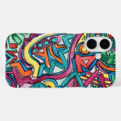 Coques Case-Mate iPhone Amazonia-Hand Painted Abstract Art (Verso (horizontal))