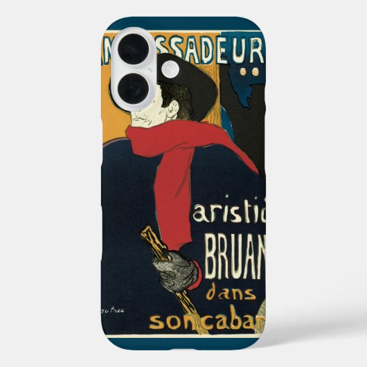 Coques Case-Mate iPhone Ambassadeurs, Artistide Bruant par Toulouse Lautre (Verso)