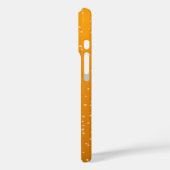 Coques Case-Mate iPhone Amber Ale Bubbles avec votre nom (Verso / Gauche)