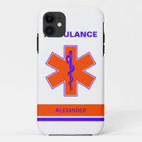 Ambulance personnalisée orange et bleu étoile de v