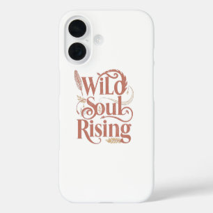 Coques iPhone 16 Âme Sauvage Spirituelle qui S'élève Typographie