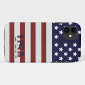 Coques Case-Mate iPhone America Drapeau américain Motif américain (Dos (Horizontal))