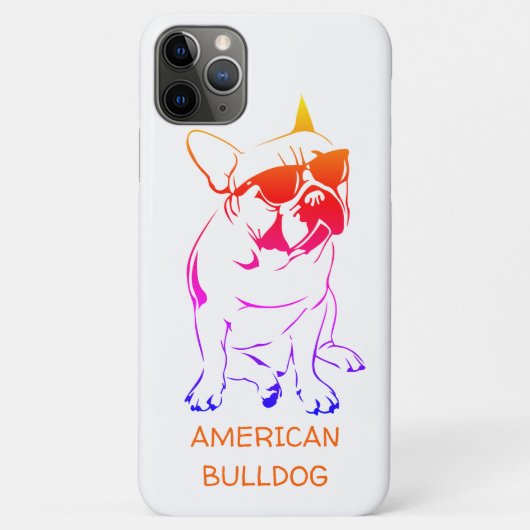 COQUES Case-Mate iPhone AMÉRICAIN BULLDOG COLORÉ (Dos)