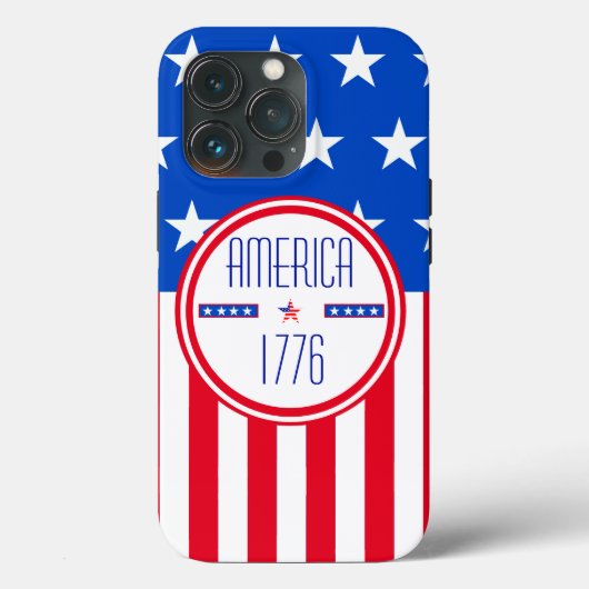 Coques Case-Mate iPhone Américain patriotique 1776 (Verso)