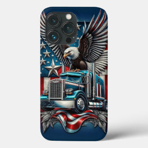 Case-Mate iPhone Case American Eagle and Truck, Bold & Patriotique Desig