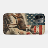 Coques Case-Mate iPhone American Flag Deer Golf Patriotic Buck Wildlife D (Dos (Horizontal))