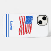 Coques Case-Mate iPhone American Flag Preppy Custom (Verso (horizontal))