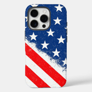 Coques iPhone 16 Pro American Flag Shirt USA Patriotique Star Stripes