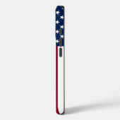 Coques Case-Mate iPhone American Flag with Custom Text  (Verso / Gauche)