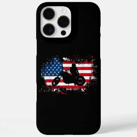 Coques Case-Mate iPhone American US Flag Motorcycle Funny Sport Lover (Verso)