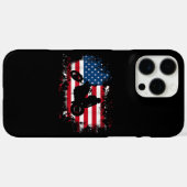 Coques Case-Mate iPhone American US Flag Motorcycle Funny Sport Lover (Verso (horizontal))