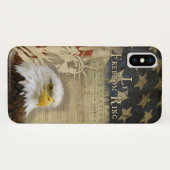 Coques Case-Mate iPhone Americana laissez le drapeau d'Eagle chauve (Dos (Horizontal))