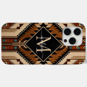 Coques Case-Mate iPhone Amérindien Motif Culture indienne Style Boho (Verso (horizontal))
