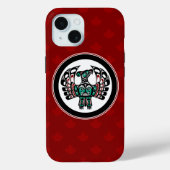 Coques Case-Mate iPhone Amérindien Noir Haida Thunderbird (Verso)