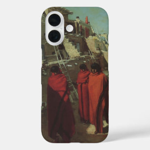 Coques iPhone 16 Amérindien vintage, Hopi Pueblo par Louis Akin