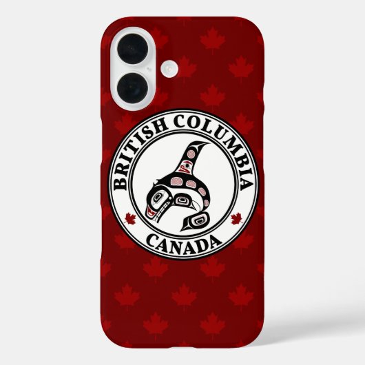 Coques Case-Mate iPhone Amérindiens Rouges Noirs Haida Orca Tueur Whale (Verso)