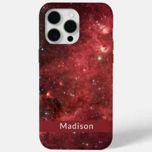Coque iPhone 15 Pro Max Amérique du Nord Nebula Infrarouge Votre Nom