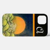 Coques Case-Mate iPhone AMETERASU, GODDESS SOLEIL Jaune Vert Noir (Verso (horizontal))