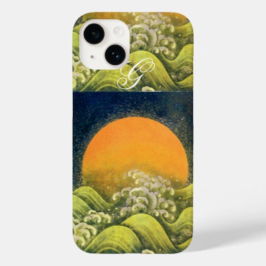 Coques Case-Mate iPhone AMETERASU, SOLEIL GODDESS Jaune Vert Noir (Verso)