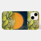 Coques Case-Mate iPhone AMETERASU, SOLEIL GODDESS Jaune Vert Noir (Verso (horizontal))