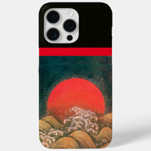 Coque iPhone 15 Pro Max AMETERASU, SUN GODDESS Rouge Brown Noir