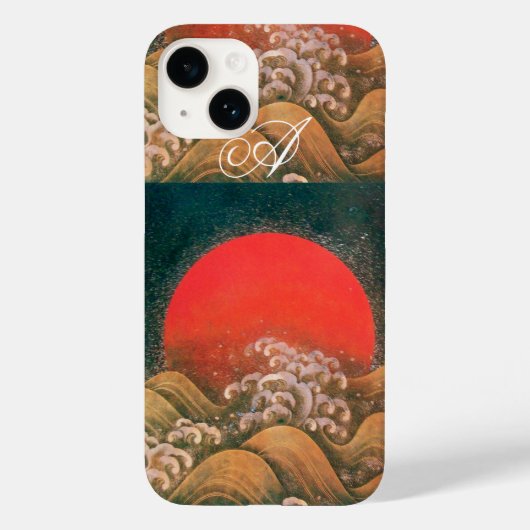 Coques Case-Mate iPhone AMETERASU, SUN GODDESS rouge brun noir (Verso)