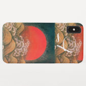 Coques Case-Mate iPhone AMETERASU, SUN GODDESS rouge brun noir (Dos (Horizontal))