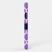 Coques Case-Mate iPhone Amethyst Wharf Marocain #5 Marine Nom bleu Monogra (Dos/Droite)