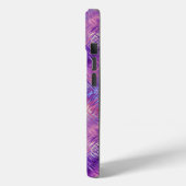 Coques Case-Mate iPhone Améthyste Purple Crystal Gel Texture (Verso / Gauche)