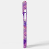 Coques Case-Mate iPhone Améthyste Purple Crystal Gel Texture (Verso / Gauche)