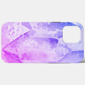 Coques Case-Mate iPhone *~* Améthyste rose Bleu Énergie de guérison (Verso (horizontal))