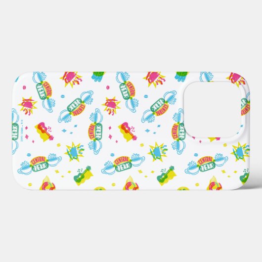 Coques Case-Mate iPhone AMIS™ | Central Perk Neon Motif (Verso (horizontal))