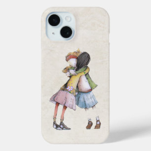 Coque Pour iPhone 15 Amis de l'aquarelle se bloquant