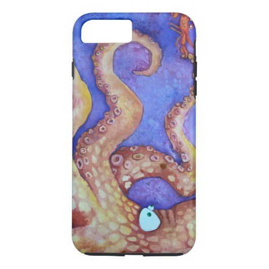 Coques Case-Mate iPhone "Amis" poulpe et crabe, poisson avec l'attitude (Dos)