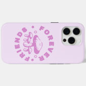 Coques Case-Mate iPhone Amis pour toujours Champignon Rose Mignon (Verso (horizontal))