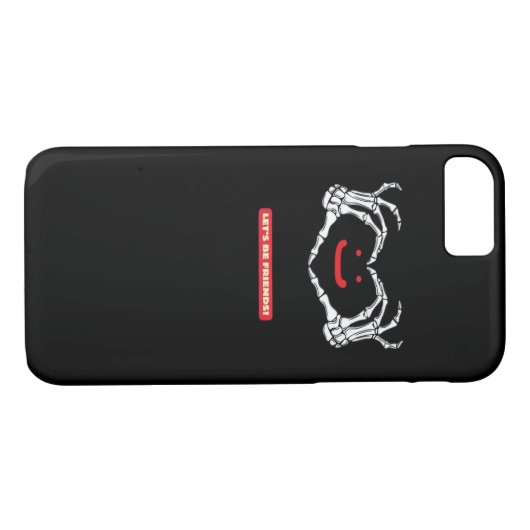 Coques Case-Mate iPhone Amis ! Squelette classique Mains Coeur (Dos (Horizontal))