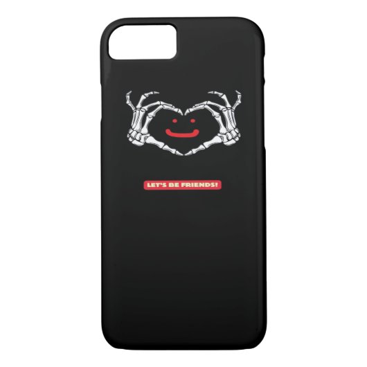 Coques Case-Mate iPhone Amis ! Squelette classique Mains Coeur (Dos)