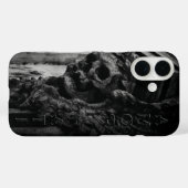 Coques Case-Mate iPhone Amor Fati Stone Ailes Crâne (Verso (horizontal))