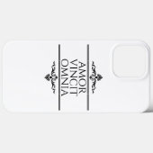 Coques Case-Mate iPhone Amor Vincit Omnia Love conquiert Toutes Les Phrase (Verso (horizontal))
