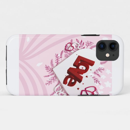 Coques Case-Mate iPhone Amour 3D (Dos (Horizontal))