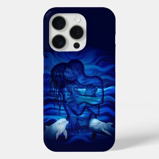 Coques Case-Mate iPhone Amour, acte de passion - paire avec paire de dauph (Verso)