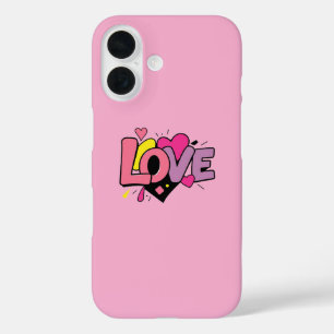 Coques iPhone 16 Amour Art moderne aquarelle Saint-Valentin