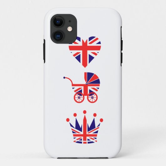 Coques Case-Mate iPhone Amour, bébé, couronne (Dos)