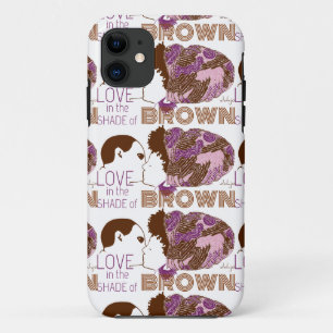 Coque Case-Mate Pour iPhone AMOUR Brown en PURPLE & ROSE
