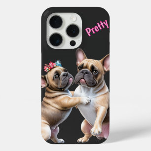 Coque iPhone 15 Pro Amour de Bouledogue Français Bouledogue Français
