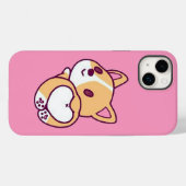 Coques Case-Mate iPhone Amour de chiot Corgi mignon (Verso (horizontal))