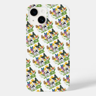 Coque Pour iPhone 14 Amour de chiot dalmatien papillon mignon Amitié